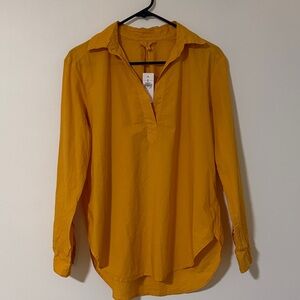 Lou & Grey Mustard Button Down Shirt